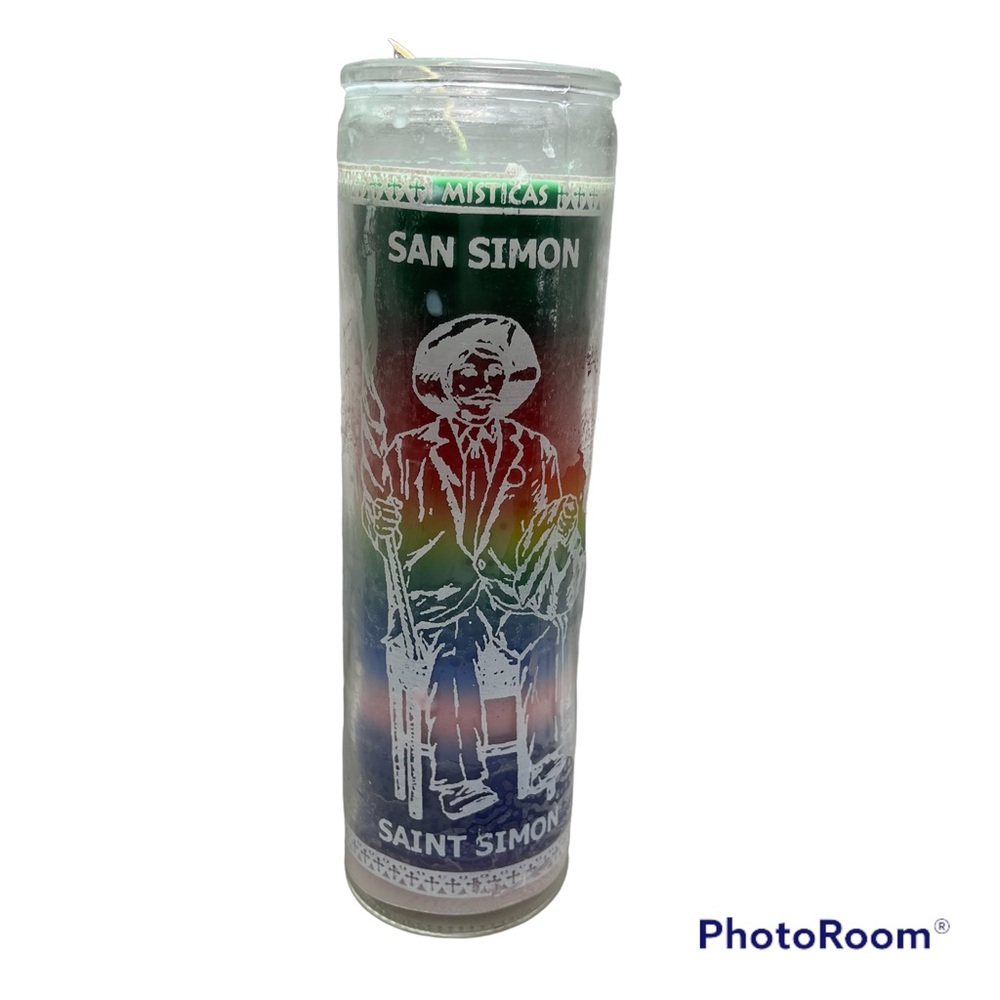 Saint Simon 7 colors 7 days candle/ vela San Simon 7 colores 7 dias